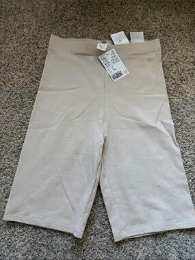 H&M Cotton Beige Bike Shorts XS